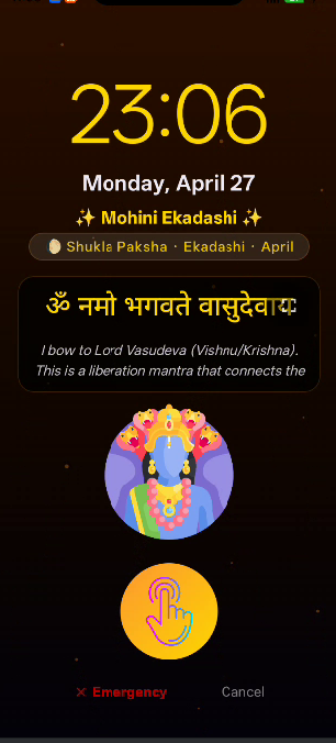 Hindu Prayer Lock — Real Lock Screen